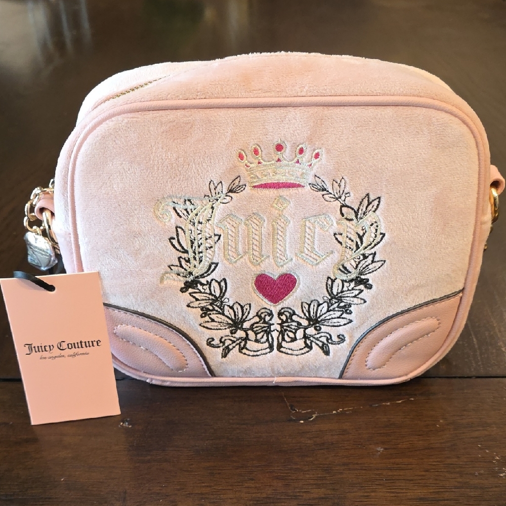 Juicy Couture Pink Diamond Heritage Crossbody Bag